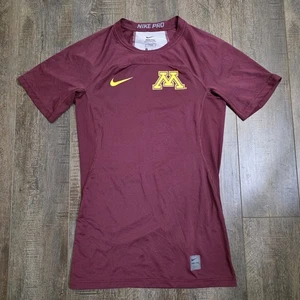 Nike Minnesota Shirt Mens XS Maroon Nike Pro Hypercool Vented Golden Gophers - Picture 1 of 7