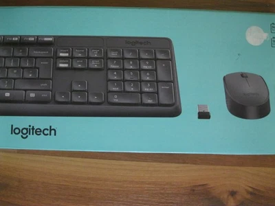 Logitech MK235 Kabelloses Funk Set mit Tastatur und Maus für Windows - Bild 1 von 3