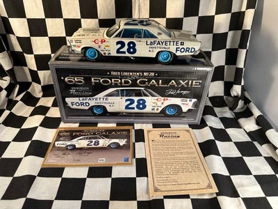 University of Racing Legends 1/24 Fred Lorenzen #28 Autographed 1965 Ford Galaxy - Image 1 of 4