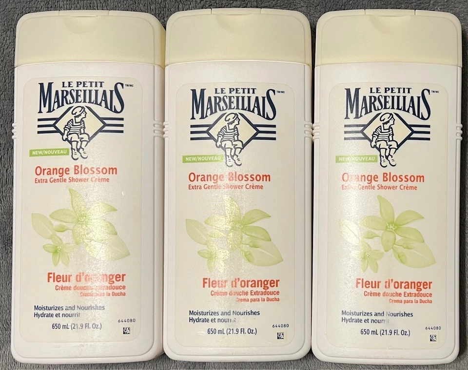 3 Pack Le Petit Marseiliais Shower Creme Body Wash - Orange Blossom - 21.9 OZ Ea - Image 1 of 2