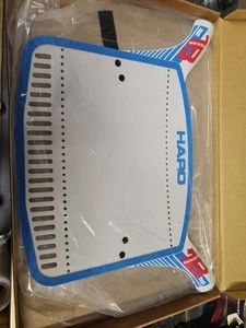 Haro Series 1B Number Plate Old School BMX Bike Racing Freestyle Blue/Gray Plate - Picture 1 of 4