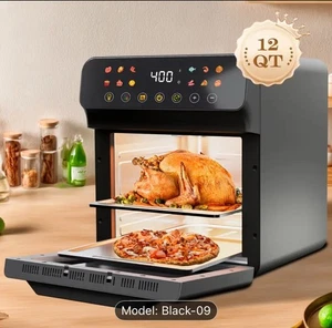 12QT Large Capacity Smart Air Fryer 12 Multifunction & One Touchscreen Functions - Picture 1 of 10