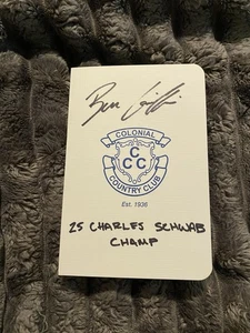 Ben Griffin Signed Colonial CC Golf Scorecard 2025 Charles Schwab Champion PGA - Picture 1 of 3