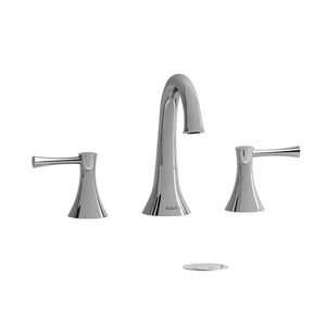 Grifo de lavabo de baño Riobel Edge ED08LC 8" amplio cromado de 2 manijas - Imagen 1 de 1