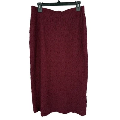 Vince缩褶爆米花中长半身裙勃艮第尺寸 M  — 第 1/4 张图片