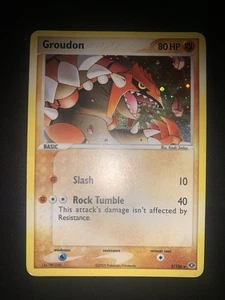 Pokemon Karte Groudon Ex Smaragd Holo 5/106 Eng Englisch Rare - Bild 1 von 2