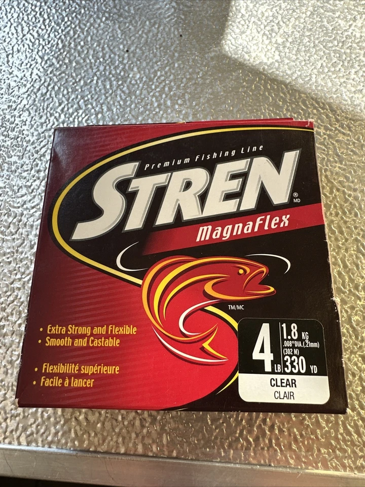 Stren Magnaflex Monofilament Fishing Line 4Lb 330 Yds Clear NOS - Image 1 of 1