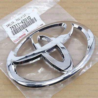 75311-42010 GENUINE OEM FRONT GRILLE LOGO BADGE EMBLEM for TOYOTA RAV4 06-12 - Изображение 1 из 4