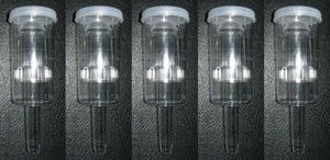 AIRLOCKS 5 PACK 3 PIECE VINTAGE SHOP AIRLOCK for HOMEBREW BEER WINE MOONSHINE - Picture 1 of 7