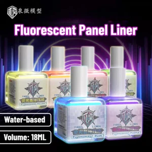 QWmodel Fluorescent Panel Line Accent Color 18ml for Mecha Model Coloring Paint - Picture 1 of 55