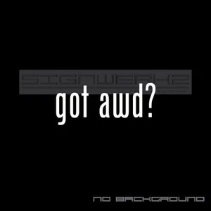 got awd Decal Sticker Die Cut Decal Self Adhesive funny jdm 4wd Pair - Bild 1 von 12
