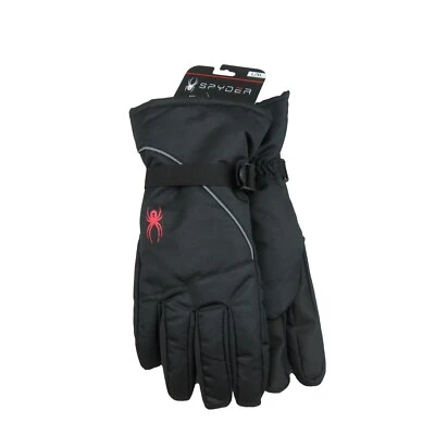 Guantes Spyder Aislados Esquí Invierno Nieve Negros Rojos Para Hombre Talla Grande/XL NUEVOS Foto 1 de 4