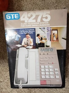 GTE two line telephone w/lots of features - Picture 1 of 7