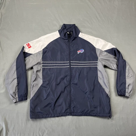 Vintage NFL Buffalo Bills Windbreaker Jacket Sports Illustrated XL Retro NFL Cover