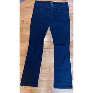 Hudson Women’s High Rise Flare Jeans Dark Wash Double Button Fly Size 32 - Picture 1 of 7