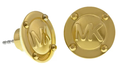 Aretes MICHAEL KORS MK Logo Oro Amarillo Acero Inoxidable MKJ1666710 + CAJA Foto 1 de 4