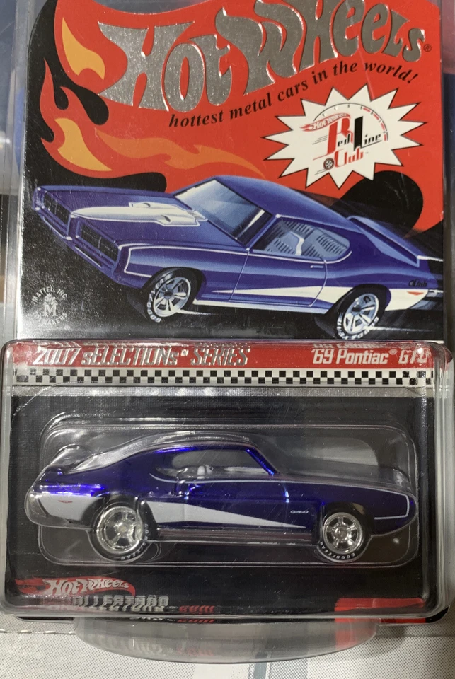 2007 Hot Wheels RLC sELECTIONs #3B/4 69 Pontiac GTO SF blue 5spkRR's 8519/9015 - Image 1 of 1