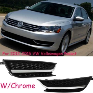 For 2012-2015 VW Volkswagen Passat Grille Fog Light cover W/chrome 561853666C - Picture 1 of 13