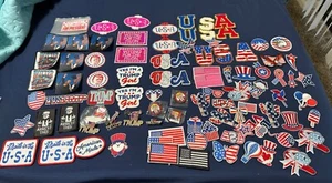President Donald Trump MAGA/American Flag Politcal Iron on Patches & Enamel Pins - Picture 1 of 1