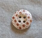 Antique Calico China Button.