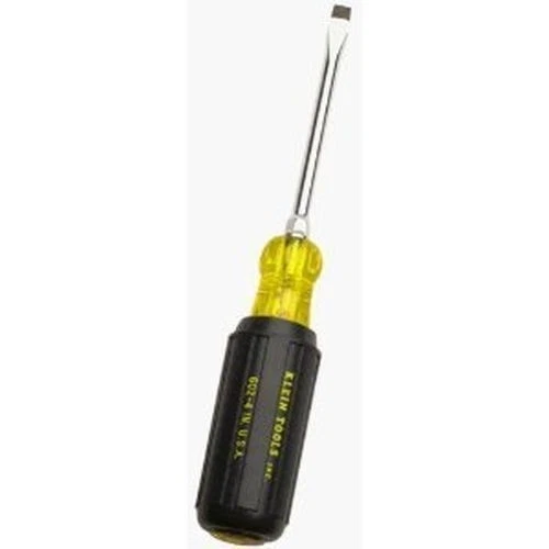 NEW KLEIN TOOLS 602-4 4" SLOTTED TIP 1/4" X 4" ROUND SHANK SCREWDRIVER TOOL - Image 1 of 1