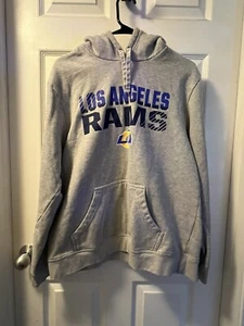 Sudadera con Capucha La Rams Talla M Gris Fanáticos Sudadera Pullover - Imagen 1 de 3