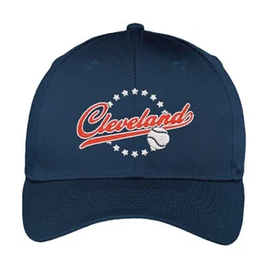 Baseball Vintage Fan Adult Unisex Adjustable Hat Cleveland One Size - Picture 1 of 2