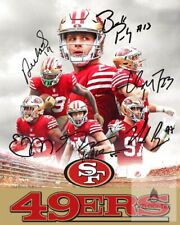 San Francisco 49ers Team Signed Auto Photo Poster Purdy McCaffrey Kittle Bosa