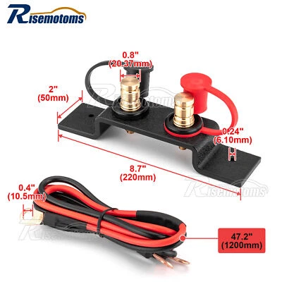 Kit de reubicación de terminal de batería remota Fit Arctic Cat Wildcat 1000 poste de salto Foto 1 de 4