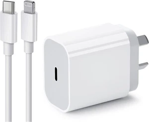 iPhone Fast Charger, 20W iPhone Charger iPad Charger USB C Charger with 1M USB C - Picture 1 of 7