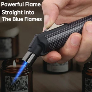 Cycle Use Cigar Lighters Direct-Flame Jet Outdoor Windproof Butane Gas Lighter - Picture 1 of 15