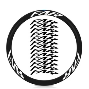 Two wheel stickers for FAR S3 S4 S5 Road Bike Bicylcle Rim Cycling Decals - Picture 1 of 8