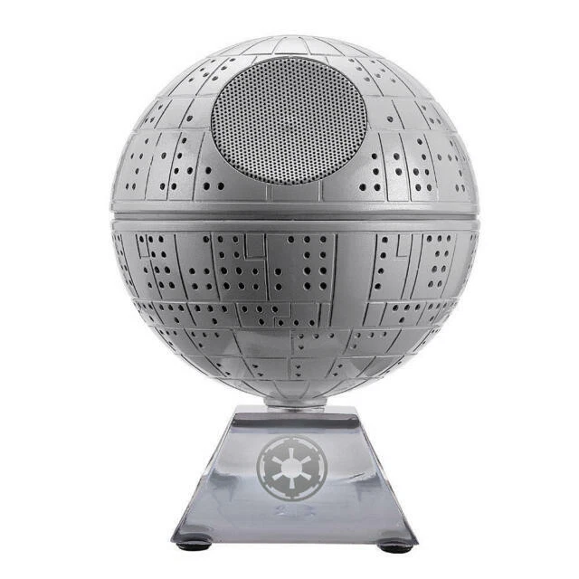 iHome Star Wars Death Star Bluetooth Speaker Silver Li-b18.fxv6