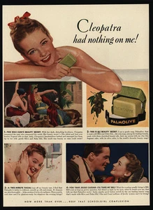 1942 PALMOLIVE Soap - Cleopoatra Had Nothing On Me - Pretty Woman - VINTAGE AD - Picture 1 of 1