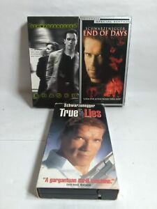 Lot Of 3 Arnold Schwarzenegger VHS Tapes Tested
