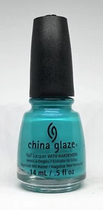 China Glaze Nail Polish Towel Boy Toy 877 Pearl Turquoise Blue Neon Lacquer - Picture 1 of 1