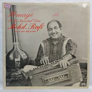 Mohd Rafi Homage Immortal voice LP Vinyl Record Bollywood Hindi Film Songs India - Picture 1 of 9