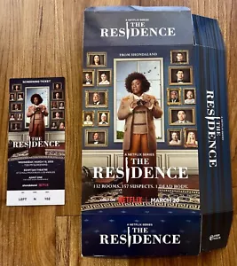 2025 Netflix The Residence Premiere Promo Ticket & Popcorn Container Box - Picture 1 of 2
