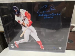 Houston Astros CAM SMITH Signed Auto "MLB Debut 1st Hit 3/27/25" LE 10/10 - Picture 1 of 4