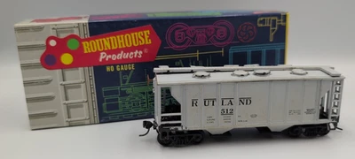 Kit de vagón de tren Roundhouse escala HO #1636 - Tolva cubierta de 2 bahías Rutland 512 Foto 1 de 4