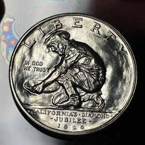 1925-S California Jubilee Commemoratie Half Dollar - Cleaned - Picture 1 of 4