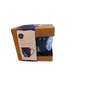Tazza da tè nuova con scatola Heinen Delfts Blauw ragazza con la perla, blu Delftware, Vermeer - Foto 1 di 9