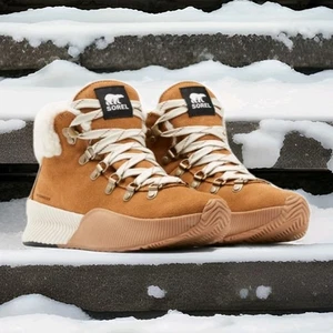 NEW Wmn's SZ 9.5, SOREL Out N About III Conquest Boots CAMEL🐫 BROWN WATERPROOF. - Picture 1 of 19