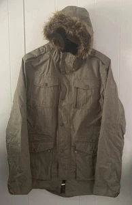 Holden Ski Snowboard Jacket Men’s Size Large Solid Brown w/ Faux Fur Trim Hood - Picture 1 of 12