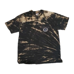 T-shirt con tasca South Carolina taglia grande lavaggio acido tie dye maglietta grafica - Foto 1 di 3