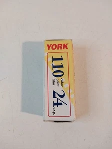 Película impresa en color York 110 25 exposiciones nueva sin abrir 1 rollo exp 7/1997 - Imagen 1 de 4