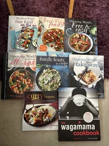 Large Bundle Of Slimming World Recipe Books - Fakeaways Curry Free Food Feasts - Picture 1 of 9