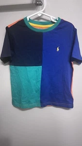 Polo Ralph Lauren Boys Multicolor Geometric Pattern T Shirt - 5 - Picture 1 of 2