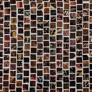 Mosaic Pieces 44" fabric by Hoffman, S4808-58 Earth, cotton - Picture 1 of 1