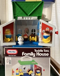 Little Tikes Toddle Tots Family House w/Original Box Vintage 1988 USA 0680 - Picture 1 of 18